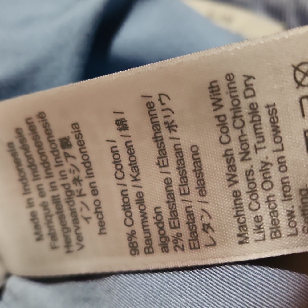 ❤️ J CREW SLIM BOYFRIEND CHINO PANTS, BLUE, 10 (30) - Picture 9 of 10
